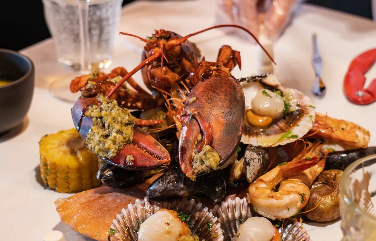 Seafood at sticky fingers breda