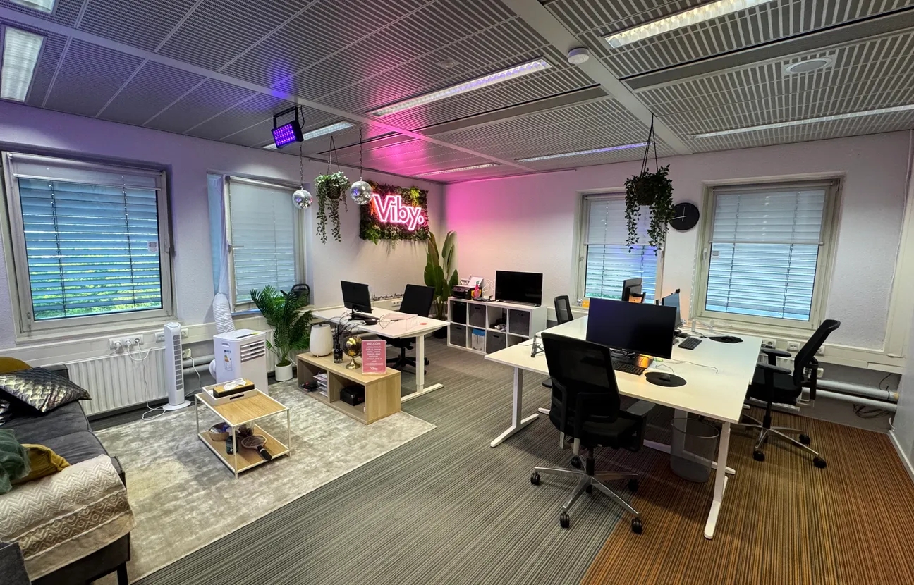 Office with working people