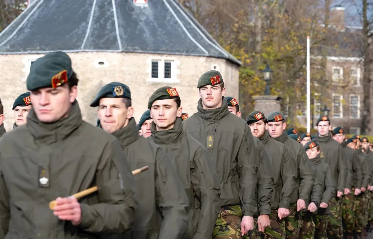 Groep van jonge cadetten