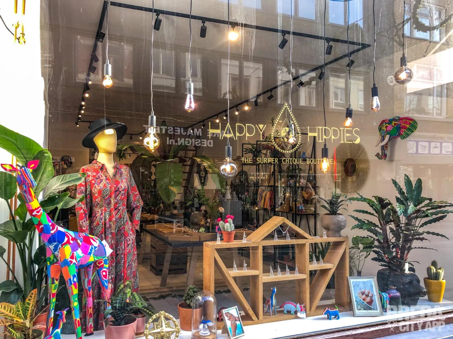 Front of Happy Hippies in Breda