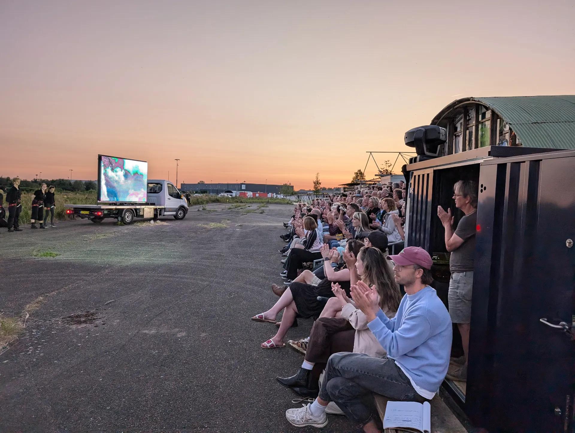 Mensen op 't Zoet tijdens Chassé Cinema